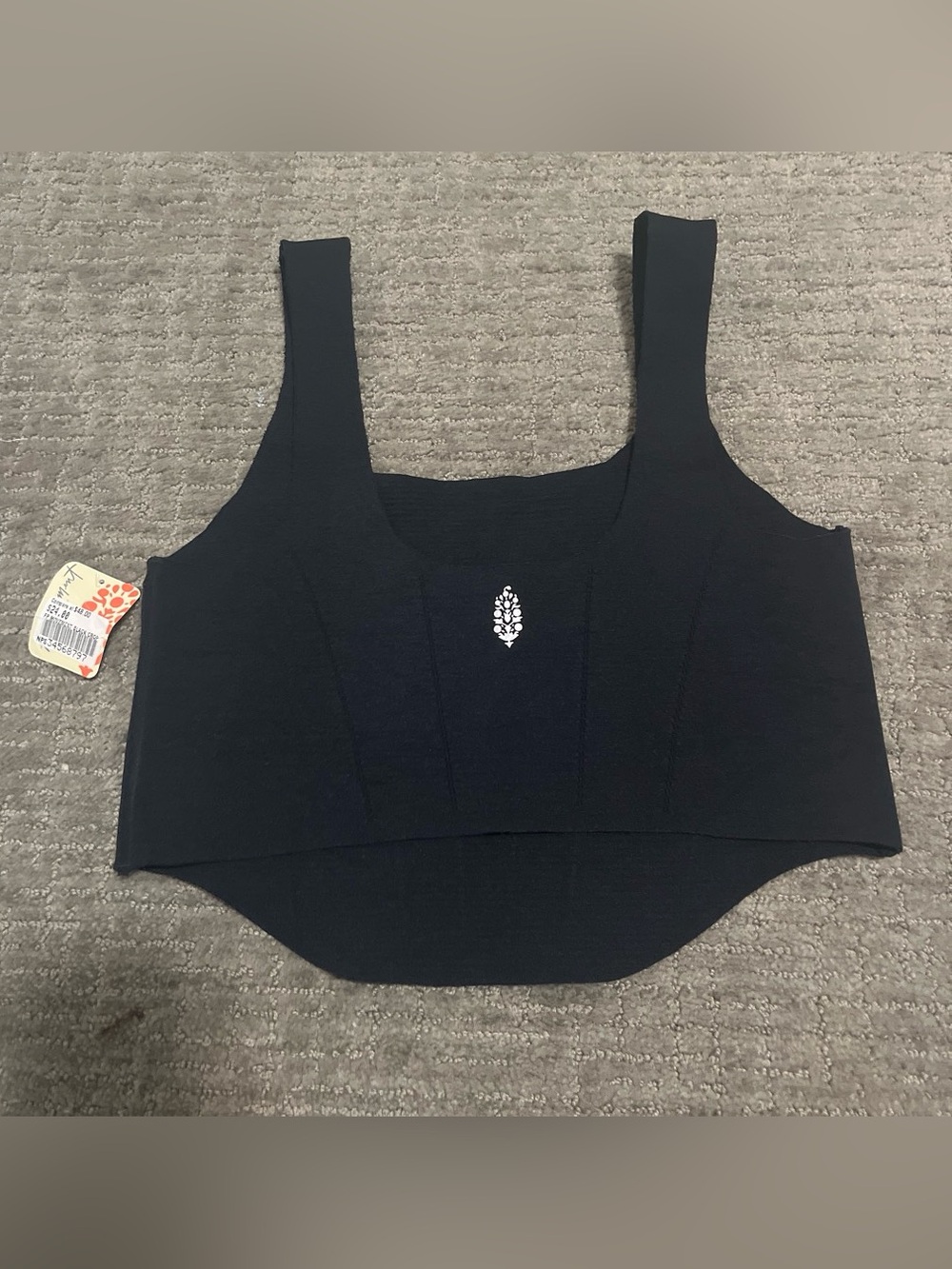 BNWT Free people black sports bra size M